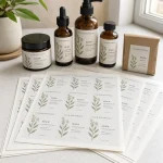 skincare sheet labels