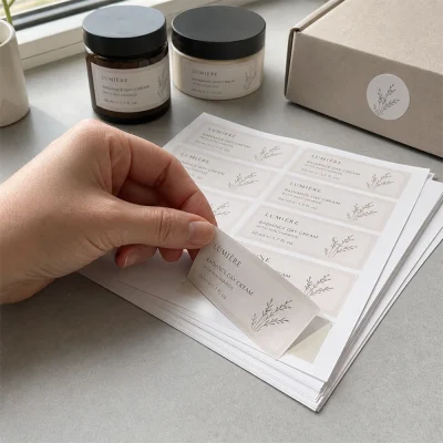 manual peel sheet labels