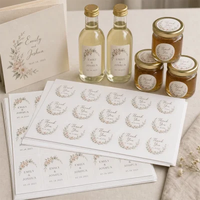 event wedding sheet labels