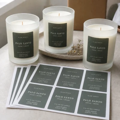 candles sheet labels