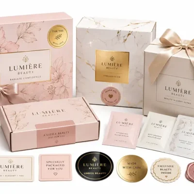 gift packaging labels