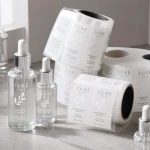 clear bottle white ink roll labels