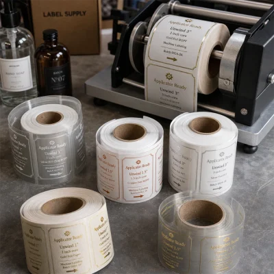 applicator core unwind foil roll labels