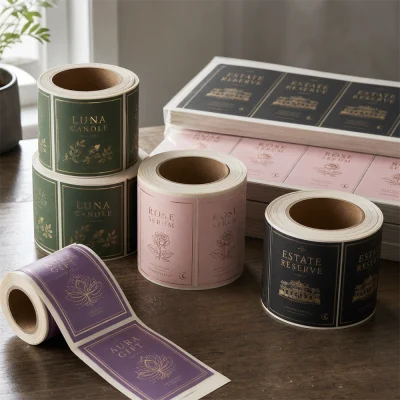controlled foil roll label production