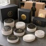 gold foil logo seal stickers