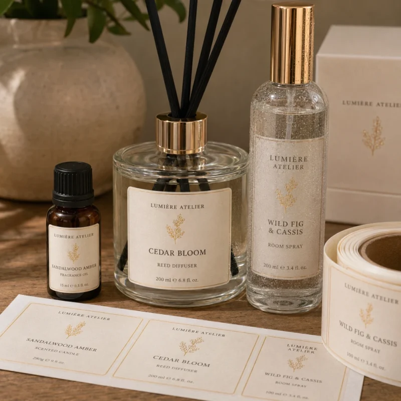 Candle Home Fragrance Labels