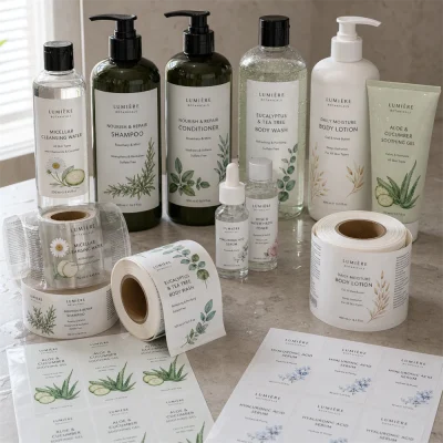 bath cosmetic waterproof labels