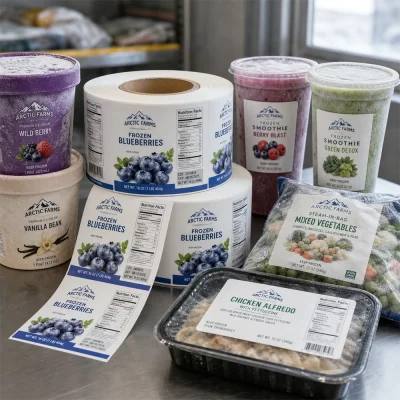 freezer safe waterproof roll labels