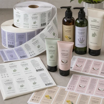 squeeze tube travel shampoo labels