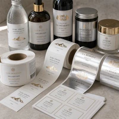 foil laminated waterproof roll labels