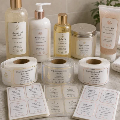 water oil resistant bath beauty labels
