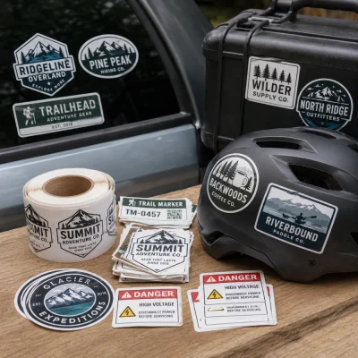 outdoor white vinyl roll stickers