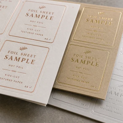 foil sheet label edge macro