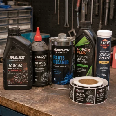 automotive gear oil labels