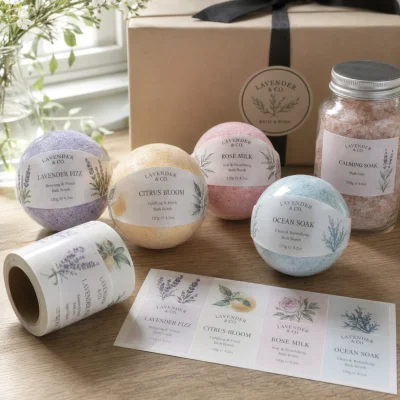 bath bomb roll labels