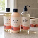 body wash shampoo roll labels