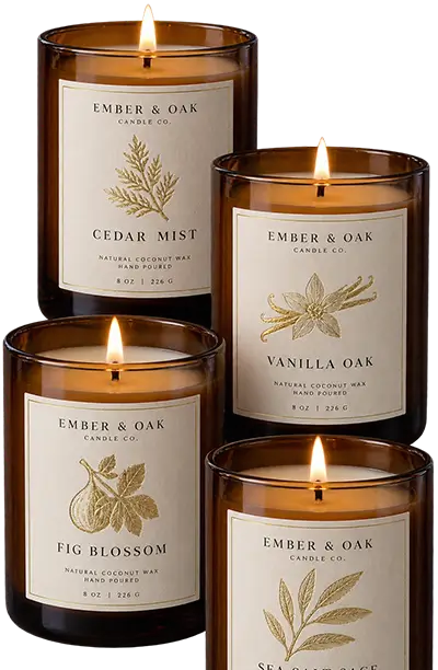 custom candle label set