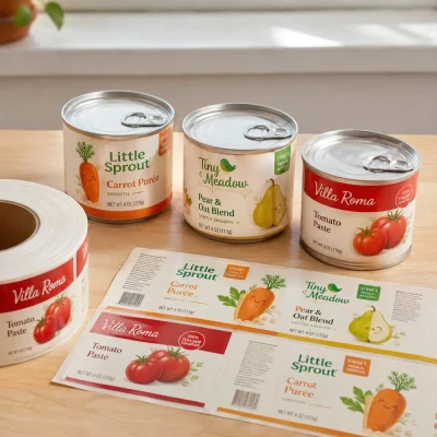 canned food labels sheet