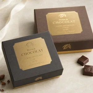 gold foil stamp chocolate labels