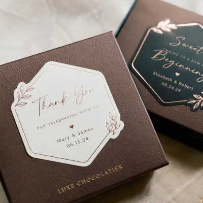 chocolate labels stickers
