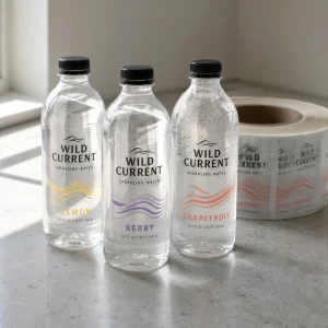 clear bopp bottles water labels