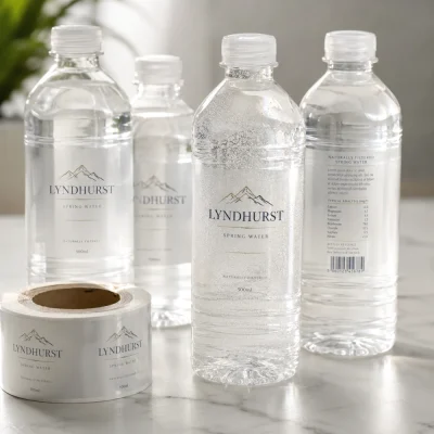clear bopp labels for water bottles