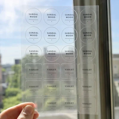 clear vinyl sheet labels