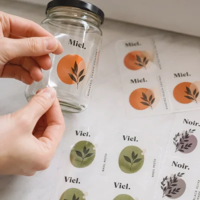 clear vinyl labels for bottle