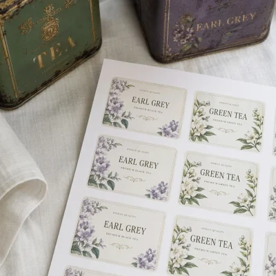 custom coffee tea labels
