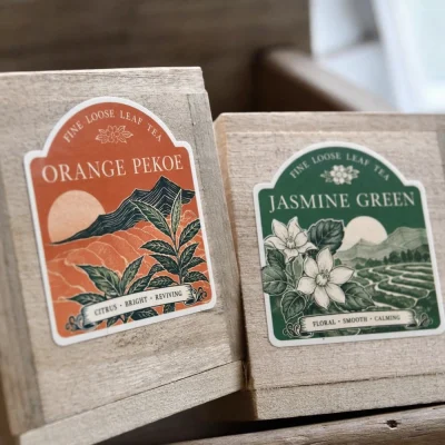 coffee tea labels