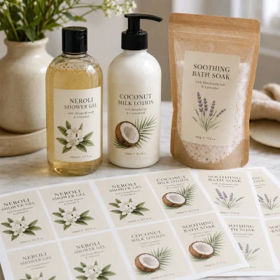 custom bath body labels