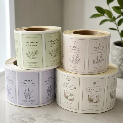 custom bath body roll labels
