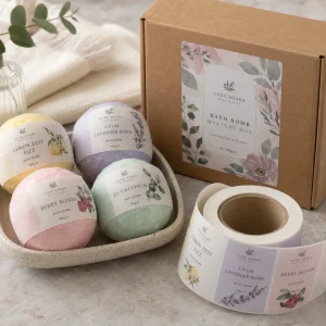 custom bath bomb labels