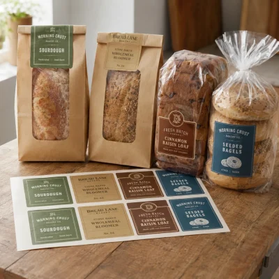custom bread sheet labels