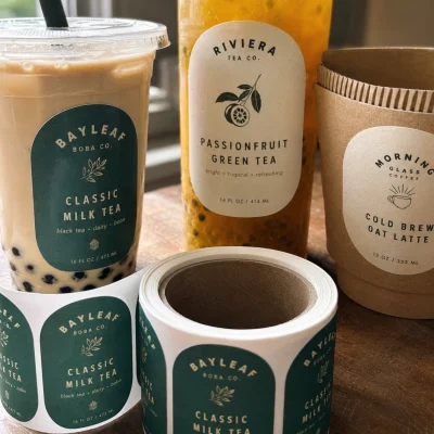 custom bubble tea labels