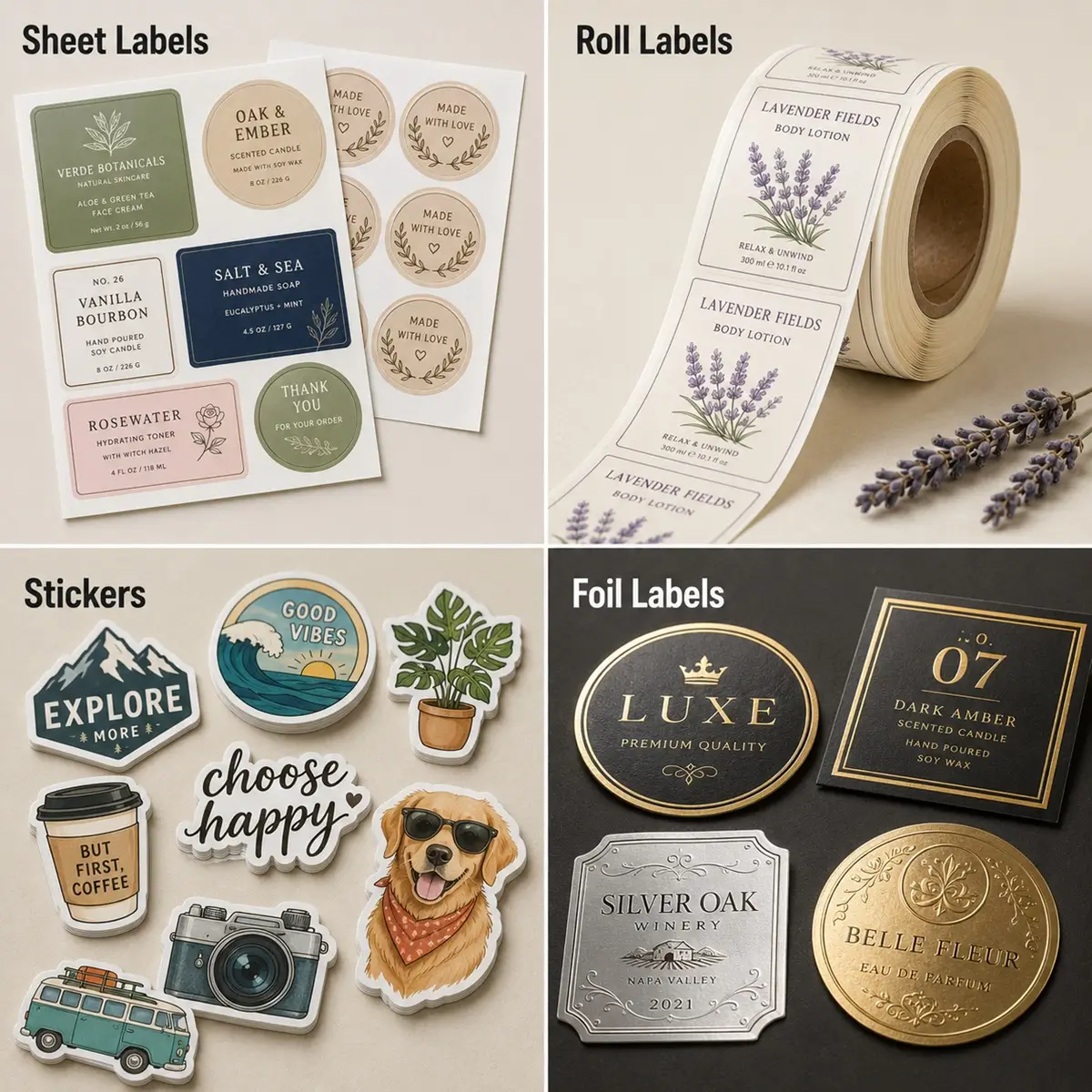 custom labels background image