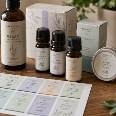 essential oil anti oil stain labels