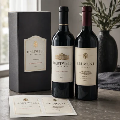 estate 9 wine labels