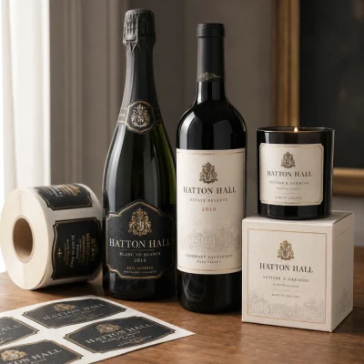 estate 9 wine roll sheet labels