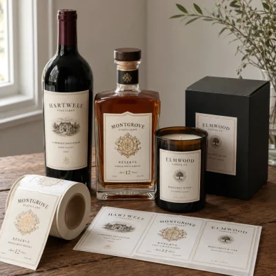 roll and sheet estate 9 wine labels