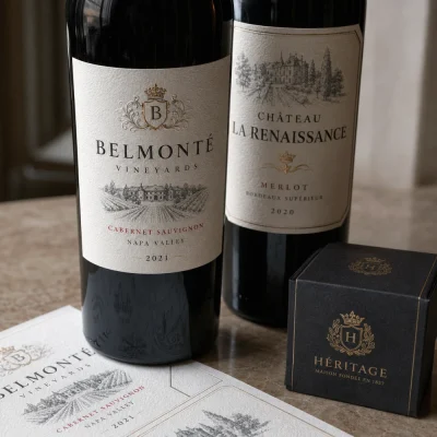 estate 9 wine labels