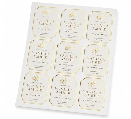 foil sheet labels
