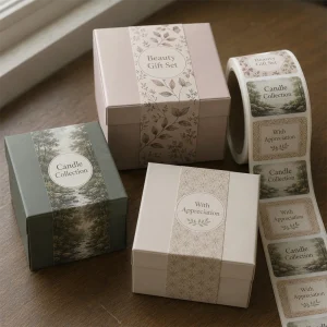 custom gift box roll labels