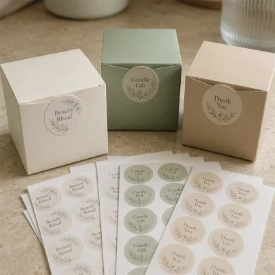 custom gift box sheet labels