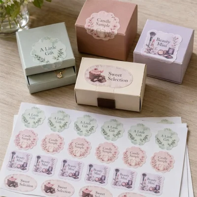 custom gift box sheet labels