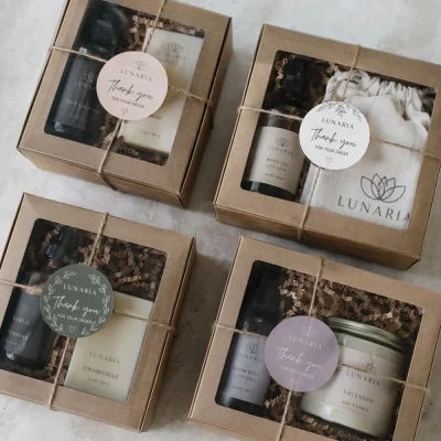 gift box labels stickers