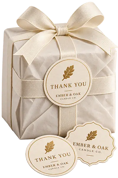 custom candle labels gift seal