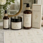 gold foil labels for skin care products