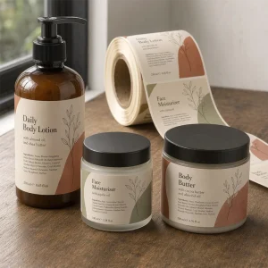 custom roll lotion face cream label