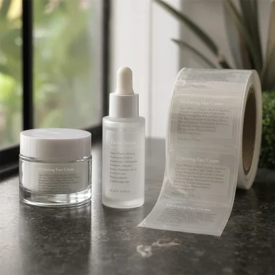 roll lotion face cream label